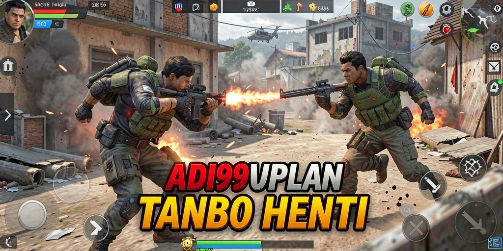 Tangkapan layar gameplay ADI99 dengan aksi menegangkan.