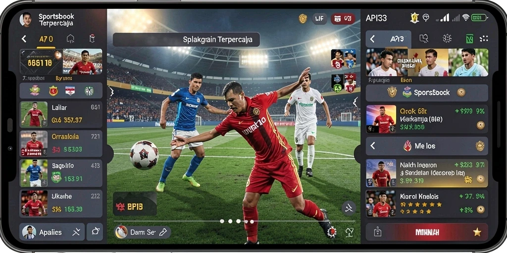 Tampilan menarik dari gameplay API33 dalam taruhan olahraga.