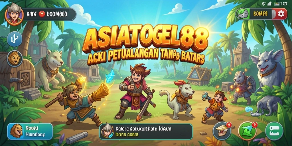 Tampilan seru dari gameplay ASIATOGEL88 saat aksi berlangsung.