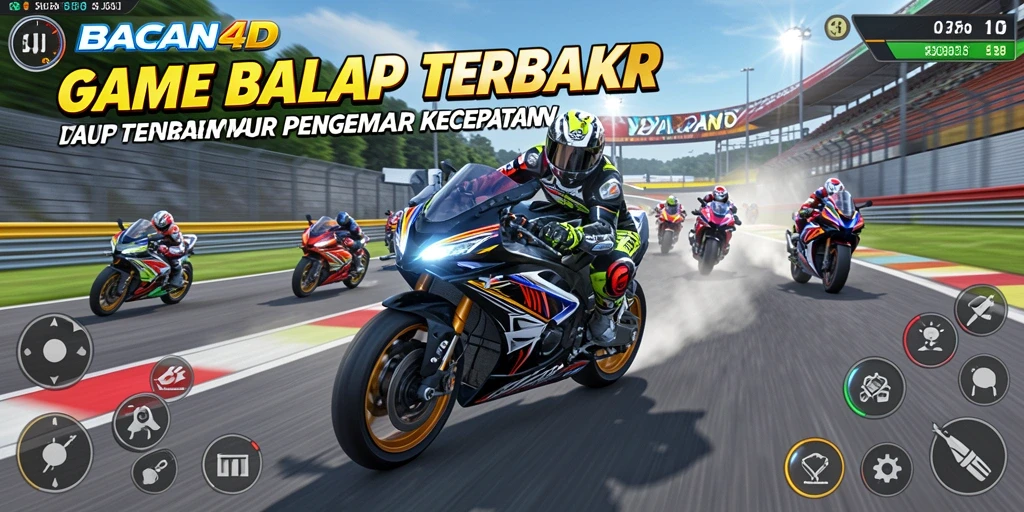 Tampilan menarik dari gameplay balap motor di BACAN4D.