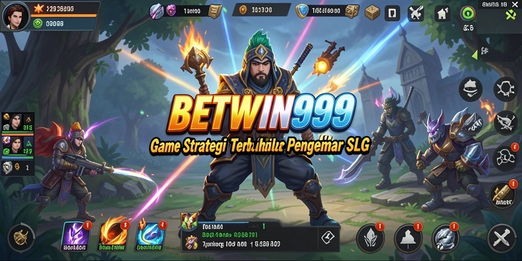 Tampilan gameplay simulasi strategi di BETWIN999.