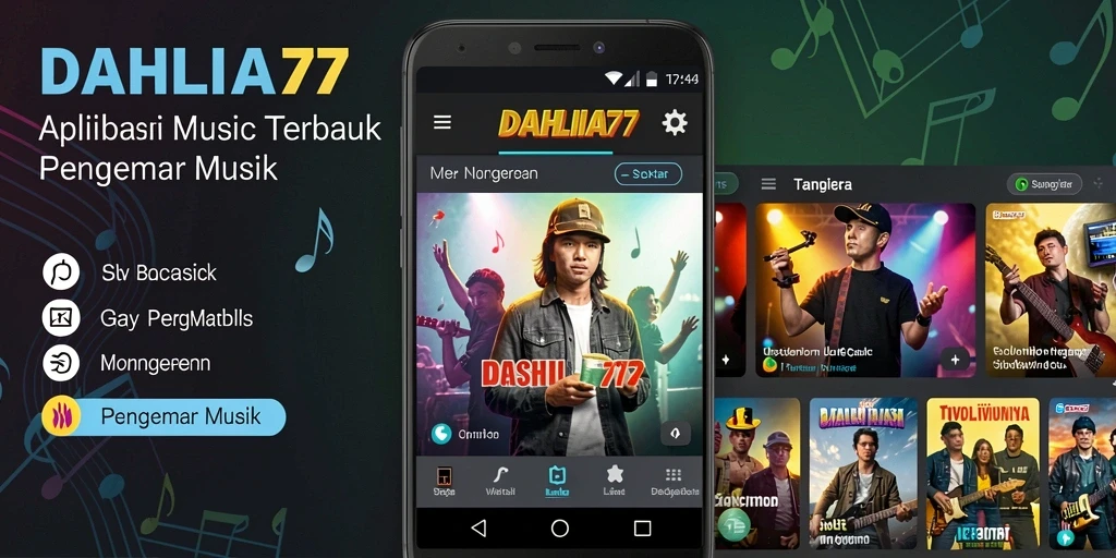 Tampilan screenshot yang menunjukkan gameplay musik DAHLIA77.