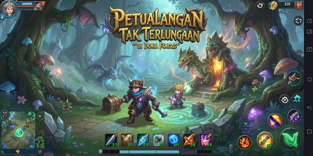 Screenshot gameplay DMD999 yang menampilkan aksi petualangan seru.