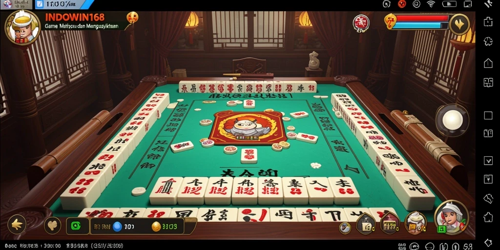 Screenshot INDOWIN168 menampilkan pengalaman bermain Mahjong yang seru.