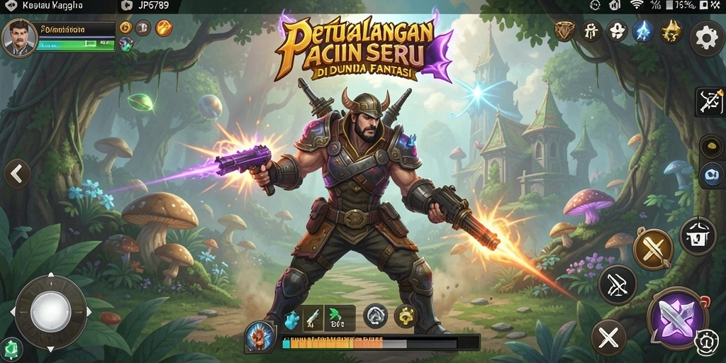 Tampilan seru dari gameplay ARPG yang menantang di JP6789.
