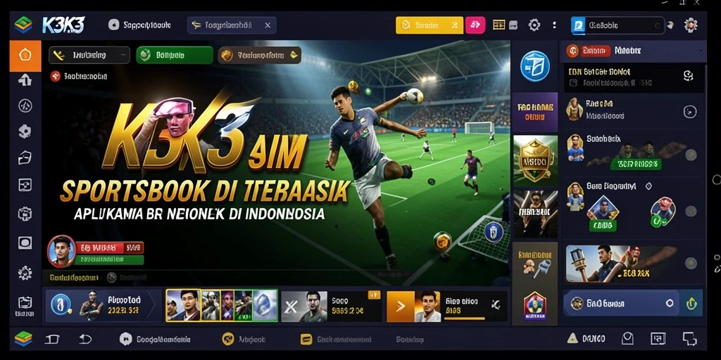 Screenshot gameplay K3K3 menampilkan taruhan olahraga yang menarik.