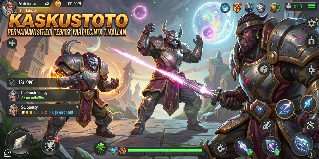 Tangkapan layar utama KASKUSTOTO menampilkan aksi seru dan strategi permainan.