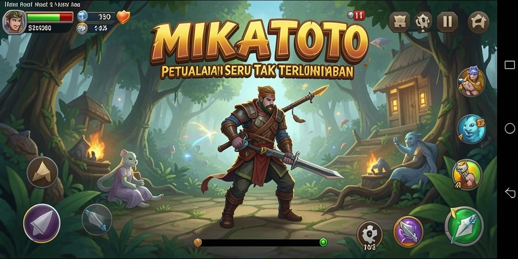 Tangkapan layar menunjukkan momen mendebarkan dalam petualangan MIKATOTO.