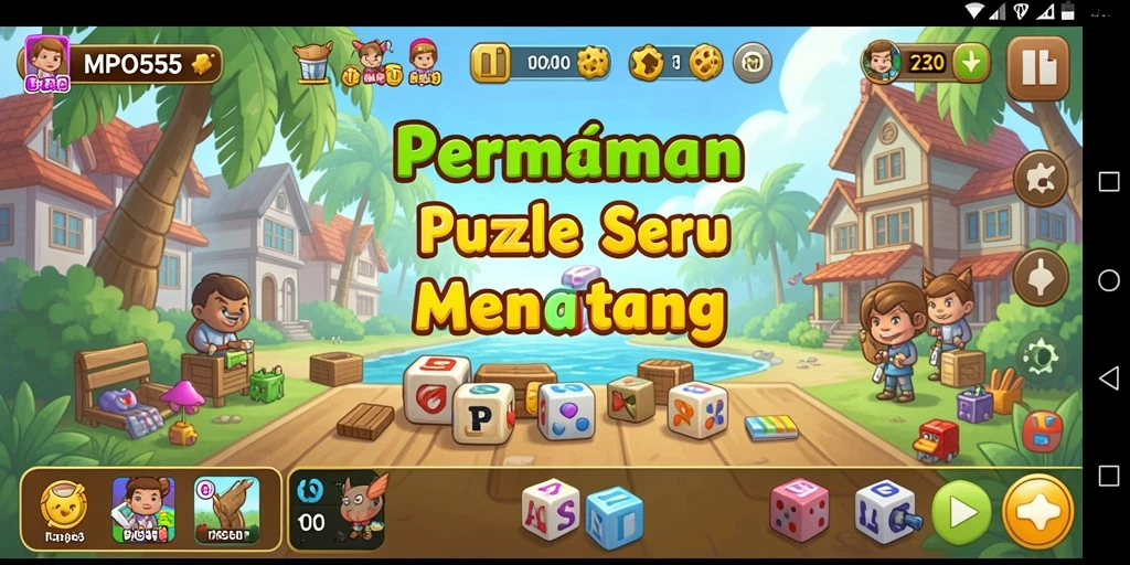 Tampilan gameplay seru di MPO555 dengan berbagai tantangan Puzzle.