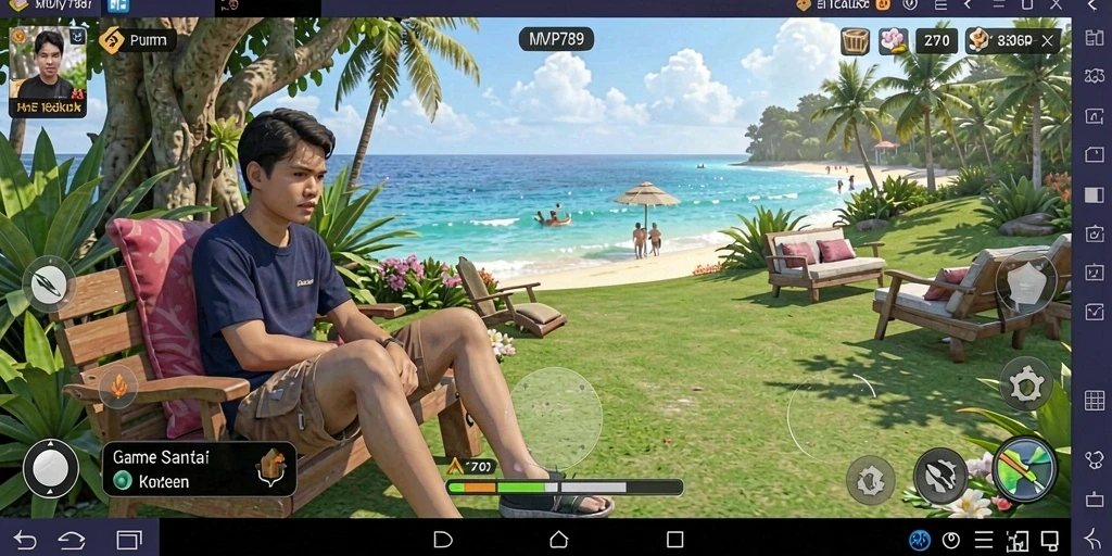 Screenshot utama menunjukkan gameplay santai MVP789 yang menyenangkan.