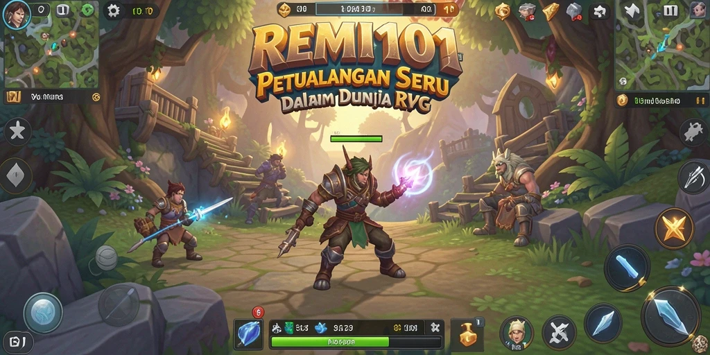Screenshot REMI101 menampilkan karakter beraksi dalam pertarungan epik.