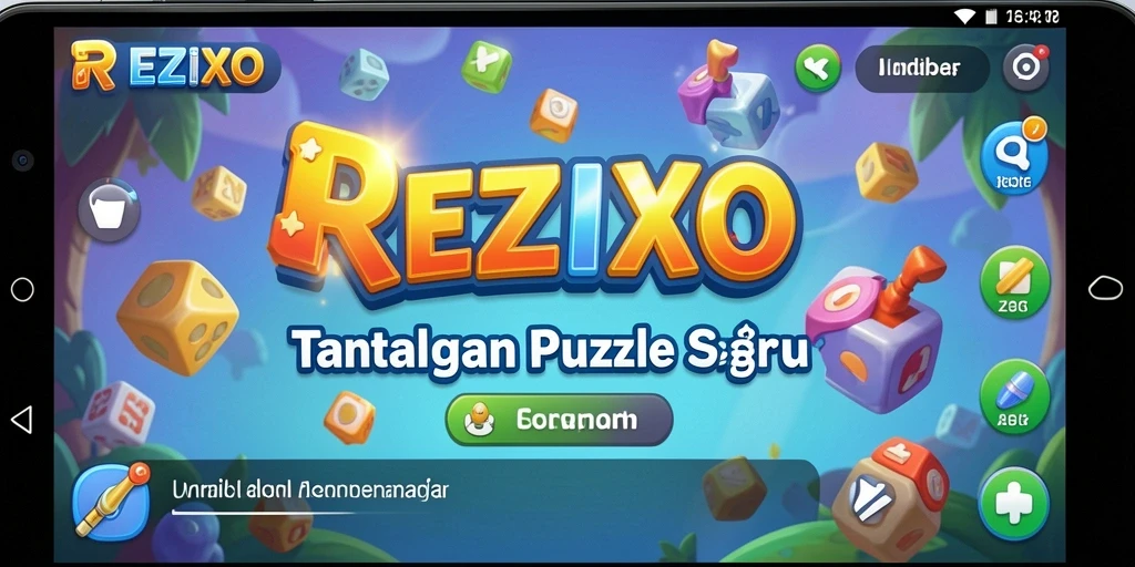 Gameplay seru REZIXO dengan berbagai tantangan puzzle.