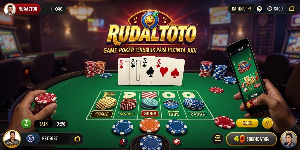 Gameplay menarik di RUDALTOTO dengan suasana poker yang mendebarkan.