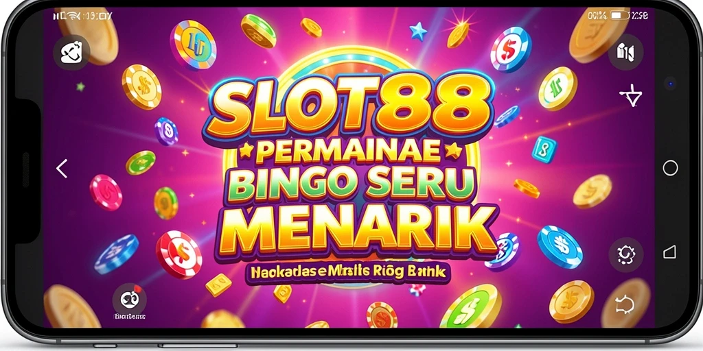 Screenshot utama SLOT88 menampilkan gameplay seru dengan elemen Bingo.