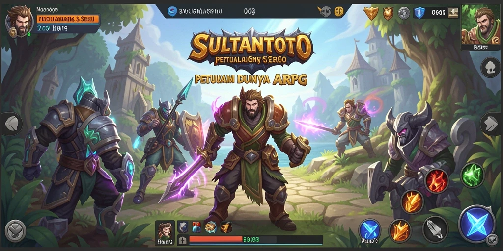 Tampilan utama gameplay SULTANTOTO yang menegangkan dan penuh aksi.