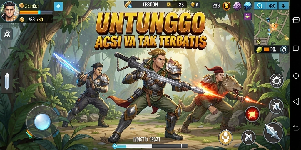 Gameplay seru dan mendebarkan di UNTUNGGO.