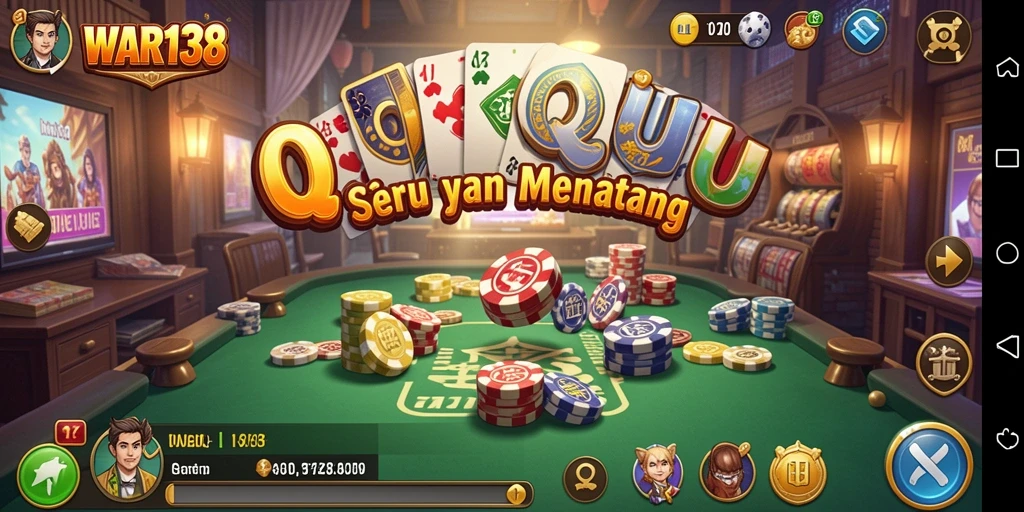 Tampilan gameplay QiuQiu yang menarik dan interaktif.